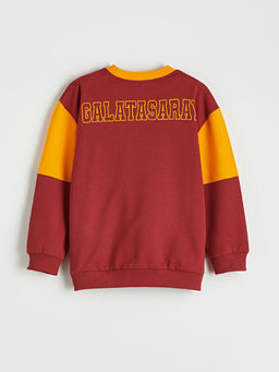 Bisiklet Yaka Galatasaray Bask?l? Erkek ?ocuk Sweatshirt