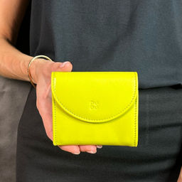 Кошелек кожаный DuDu серии Malaga | лимонный - Dudubags фото 5