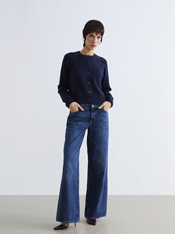 Wideleg Kad?n Jean Pantolon