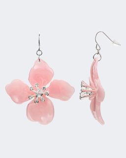 Selena. Accenta Набор "Первые цветы": колье и серьги, розовый