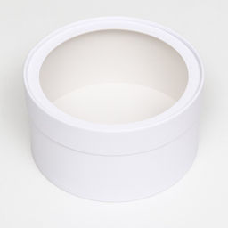 Подарочная коробка круглая Алмаз белый, завальцованная с окном, 18?10 см - UPAK LAND фото 3