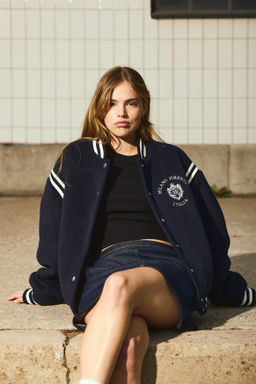 Chaqueta de b?isbol en polar - H&m фото 2