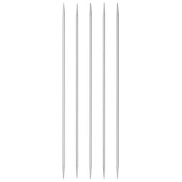 Спицы PRYM 191488 чулочные алюминий d 2.5 мм 20 см 5 шт с острием на обоих концах фото 3