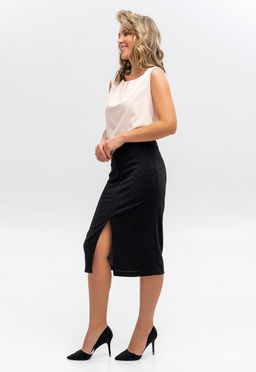 юбка нарядная трикотаж люрекс - Lavelis фото 3