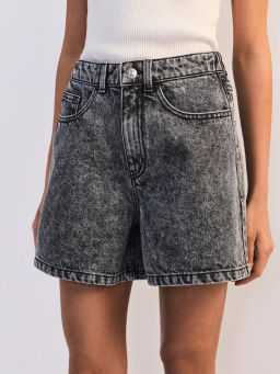 Джинсовые шорты А-силуэта с эластичным поясом ZR2605092308-108 / Zarina