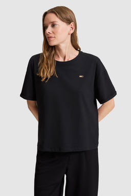 Kad_n Siyah Bisiklet Yaka Basic Ti__rt - U.s. polo assn фото 3