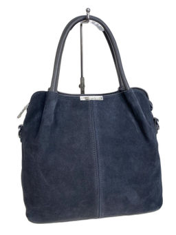 Женская сумка из искусственной кожи и натуральной замши, цвет серый