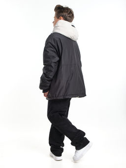 Куртка для мальчика утепленная 33-8215 черный