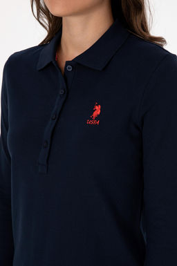 Kad_n Lacivert Basic Polo Yaka Sweatsh_rt Sepette S_rpriz _ndirim - U.s. polo assn фото 7