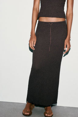TEXTURED MIDI SKIRT - Zara фото 10