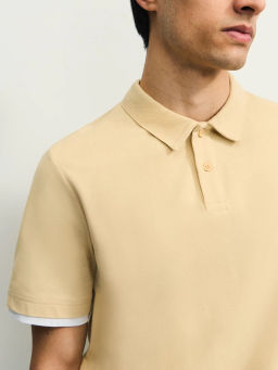 Футболка поло с констрастными вставками / Zarina  фото 6