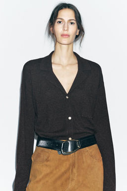 100% WOOL OVERSIZE CARDIGAN - Zara фото 2