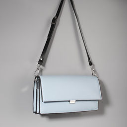 Ручка для сумки из натуральной кожи, регулируемая, с карабинами, 60 2 см 1,2 см, цвет чёрный/серебряный - Арт узор фото 6