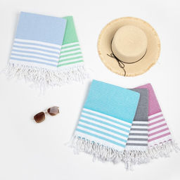 Пештемаль для пляжа, бани, сауны Waffle 100х180 см, салатовый - Lovelife фото 5