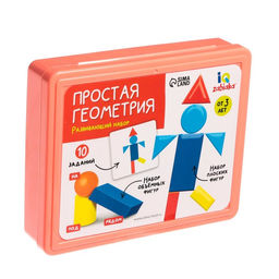 Развивающий набор Простая геометрия, танграм, объёмные фигуры, цвета МИКС - Iq-zabiaka фото 6