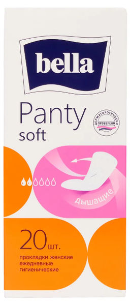 BELLA Прокладки ежедневные Panty soft кар/п, 20шт / 2022 /