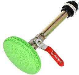 Душ летний металлический с шаровым краном (Лейка и соединитель пластик) ID10349