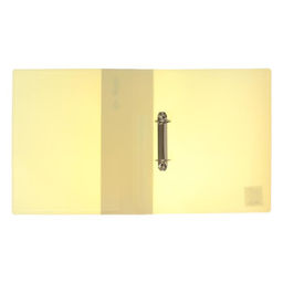 Папка на 2 кольцах А4, Calligrata, 40 мм, 700 мкм, карман на торце, желтая ваниль  фото 2