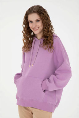 Женский сиреневый свитшот