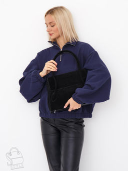 Сумка женская кожаная 2424YF black Polina&Eiterou