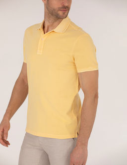 A__k Sar_ Slim Fit %100 Pamuk Polo Yaka Ti__rt