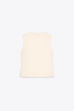 TEXTURED KNIT WAISTCOAT - Zara фото 5