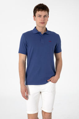 Erkek Regular Fit Polo Yaka A__k Lacivert Basic Ti__rt Sepette S_rpriz _ndirim
