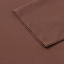 Футболка оверсайз с нашивкой женская MINAKU: One Most Brand, коричневая, размер 44