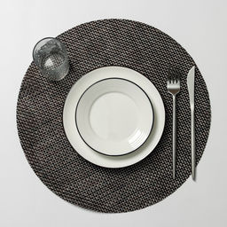 Цена за 12 шт. Салфетка сервировочная на стол Ди, d=38 см, цвет тёмный шоколад