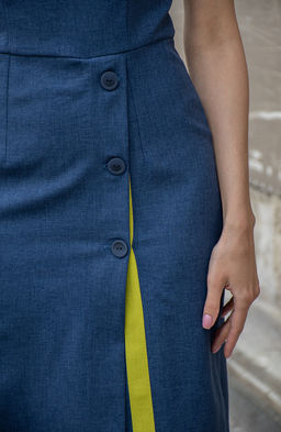 Платье футляр темно-синий - Donna saggia фото 5