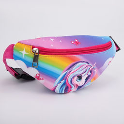 Сумка детская поясная NAZAMOK kids Единорог 20 см х 10 см х 6 см  фото 3