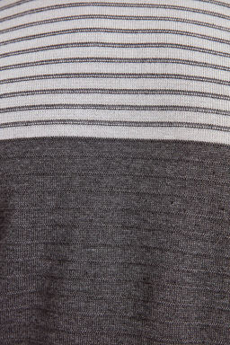 TRENDYOL MAN Gri Slim Dar Kesim Bisiklet Yaka Cizgili Triko Kazak TMNAW20LS0007 - Trendyolmilla фото 4