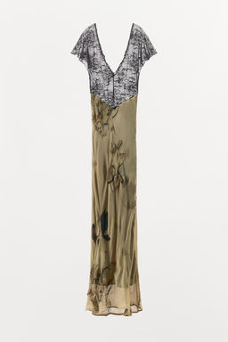 BEADED LACE PRINT DRESS - Zara фото 4