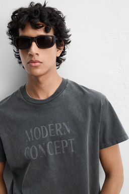 FADED PRINTED T-SHIRT - Zara фото 6