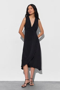 Платье миди из шифона