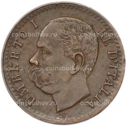 Монета 1 чентезимо 1895 года Италия