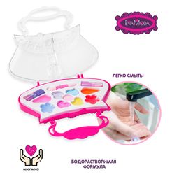 Набор детской декорат. косметики Bondibon Eva Moda, CRD 18,5 х24,5 см,сумочка-косметичка, тени для в  фото 4