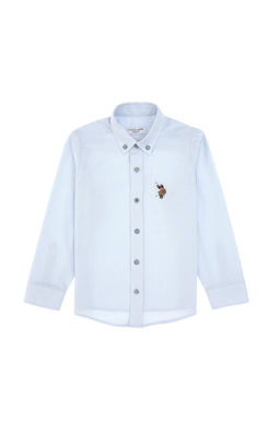 Erkek _ocuk A__k Mavi Uzun Kollu Basic G_mlek - U.s. polo assn фото 2