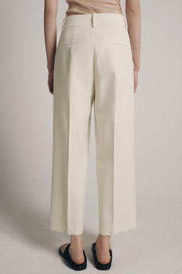 PANTAL?N CROPPED NERVIO ZW COLLECTION / Beige claro - Zara фото 9