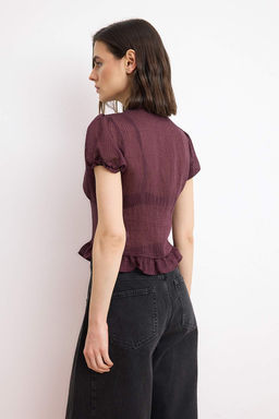 Murdum Dugmeli Hafif Bedene Oturan Gomlek TWOSS26GO00112