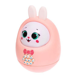 Музыкальная неваляшка Милый зайчик, звук, свет, цвет розовый - Zabiaka фото 2