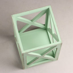 Кашпо деревянное 141426 см Фонарь Хай-тек Прованс, Оливковый - Дарим красиво фото 2