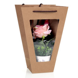 Цена за 10 шт. Пакет подарочный с окном 33х23х11,5х11,5 / 904-51 /уп 10/200/ - Галеонтрейд фото 2