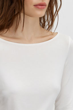 Лонгслив из трикотажа с вырезом лодочка - Mollis фото 5