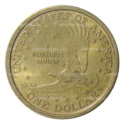 1 доллар 2000 года D США Сакагавея  Парящий Орел