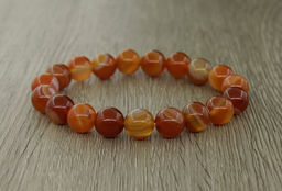 Сердолик светлый 10мм браслет "Классика" 17см