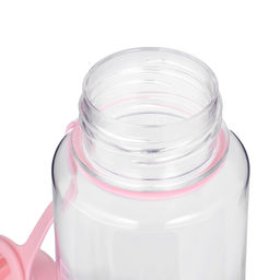 Бутылка для воды, 450 мл, 17.5×10.5 см, с ситечком, розовая