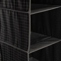 Органайзер подвесной Доляна «Кло», 4 отделения, 30×30×80 см, чёрный