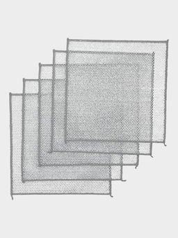 Салфетка металлическая для мытья посуды, однослойная, 25х25 см, набор 5 шт