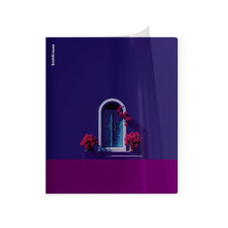 АКЦИЯ Цена за 5 шт. Тетрадь общая ученическая с пластиковой обложкой на скобе ErichKrause CoverPrо fizzy, Serenada, А5+, 48 листов, клетка